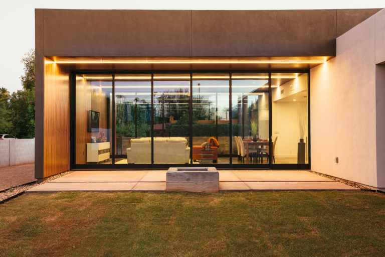 house after optimal lighting